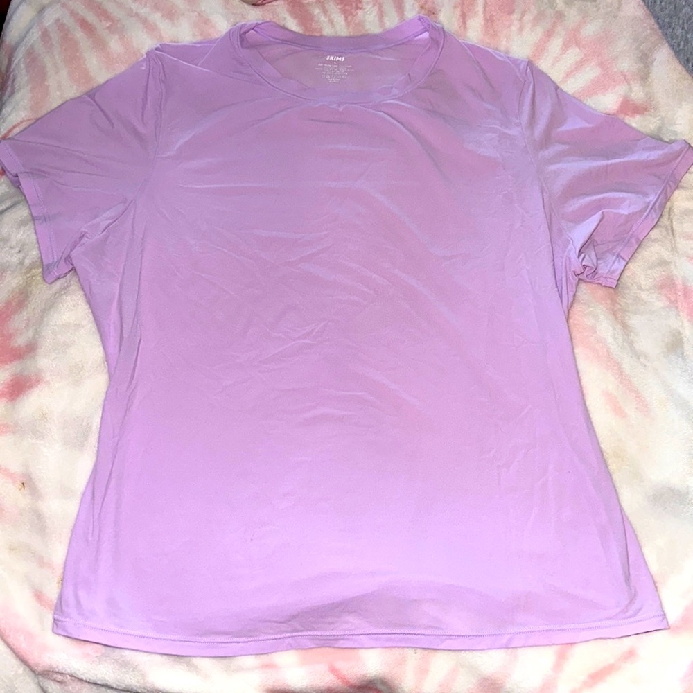 SKIMS LILAC FITS EVERYBODY T SHIRT SZ XL